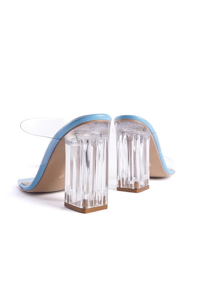 Kadın Şeffaf Topuklu Terlik Bale  Bebemavi 6