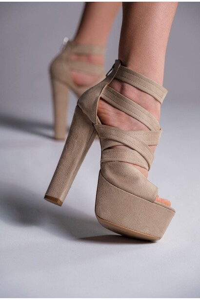 Kadın Kalın Topuklu Platform Ayakkabı Peri 