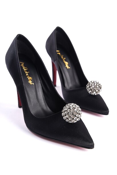 Kadın Taşlı Toka Detaylı İnce Topuklu Stiletto Wanda 