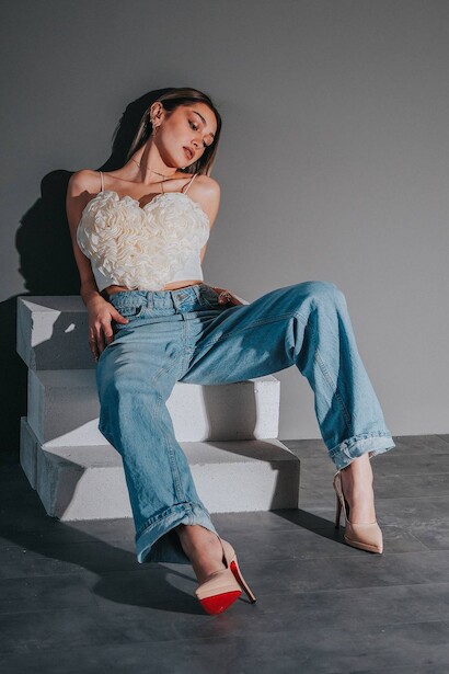 Kadın Platformlu İnce Topuklu Ayakkabı Nicola  Nude Rugan  4