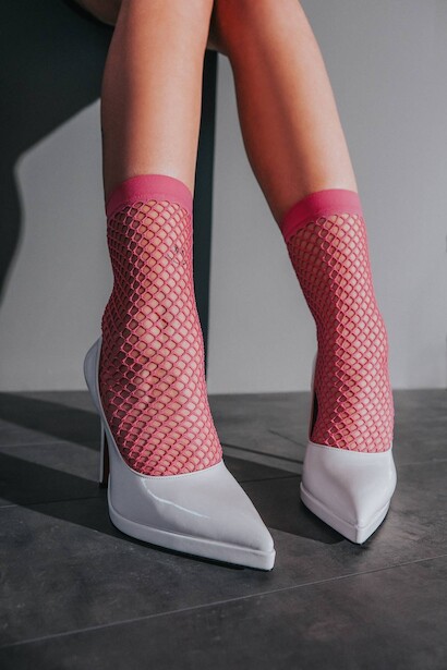 Kadın Platformlu İnce Topuklu Ayakkabı Nicola  Beyaz Rugan  4