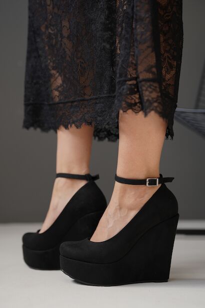 Kadın Dolgu Topuklu Kapalı Ayakkabı Pihu