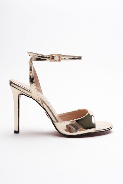 Kadın İnce Bant Arka Baretli Topuklu Ayakkabı Livora 