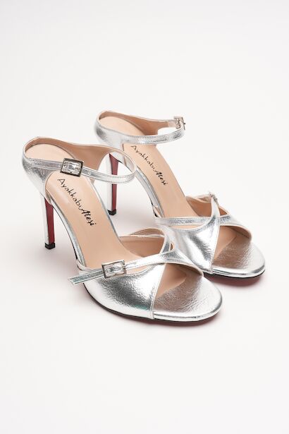 Kadın Çift Bantlı Tasarım Topuklu Ayakkabı Liona 