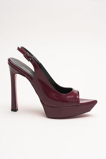 Kadın Sivri Burun Açık İnce Topuklu Platform Ayakkabı Caselin 