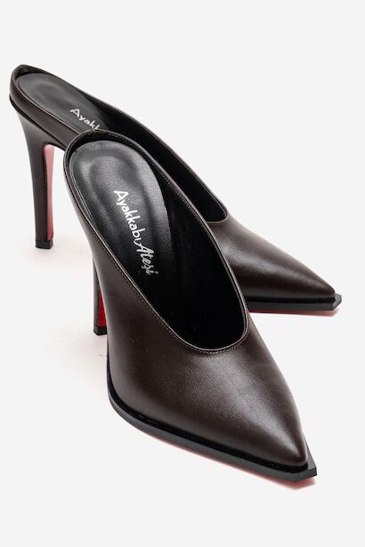 Kadın Özel Tasarım İnce Topuklu Terlik Kobe 